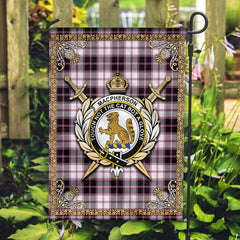 MacPherson Hunting Modern Tartan Crest Garden Flag - Celtic Thistle Style