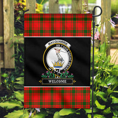 MacQuarrie Tartan Crest Garden Flag - Welcome Style