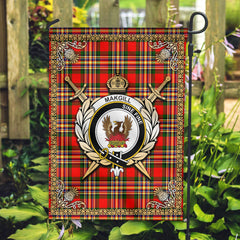 Makgill Tartan Crest Garden Flag - Celtic Thistle Style