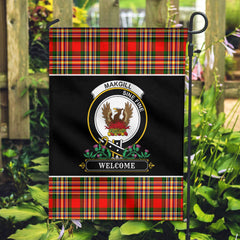 Makgill Tartan Crest Garden Flag - Welcome Style