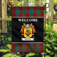 McCook Tartan Coat Of Arms Black Garden Flag