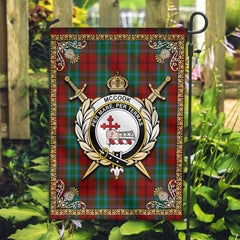 McCook Tartan Crest Garden Flag - Celtic Thistle Style