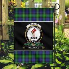 Meldrum Tartan Crest Garden Flag - Welcome Style