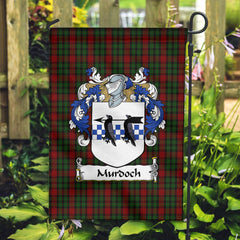 Murdoch Tartan Crest Garden Flag