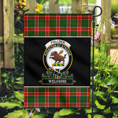 Pollock Tartan Crest Garden Flag - Welcome Style