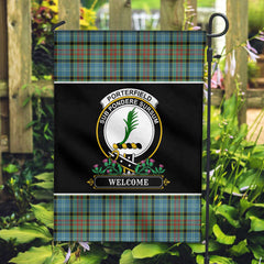 Porterfield Tartan Crest Garden Flag - Welcome Style