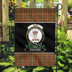 Reid Tartan Crest Garden Flag - Welcome Style