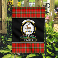 Scott Modern Tartan Crest Garden Flag - Welcome Style