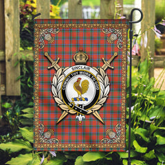 Sinclair Ancient Tartan Crest Garden Flag - Celtic Thistle Style