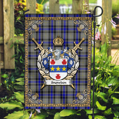 Snowden Tartan Crest Garden Flag - Celtic Thistle Style