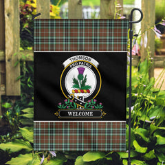 Thomson Hunting Modern Tartan Crest Garden Flag - Welcome Style