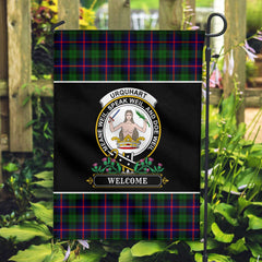 Urquhart Modern Tartan Crest Garden Flag - Welcome Style