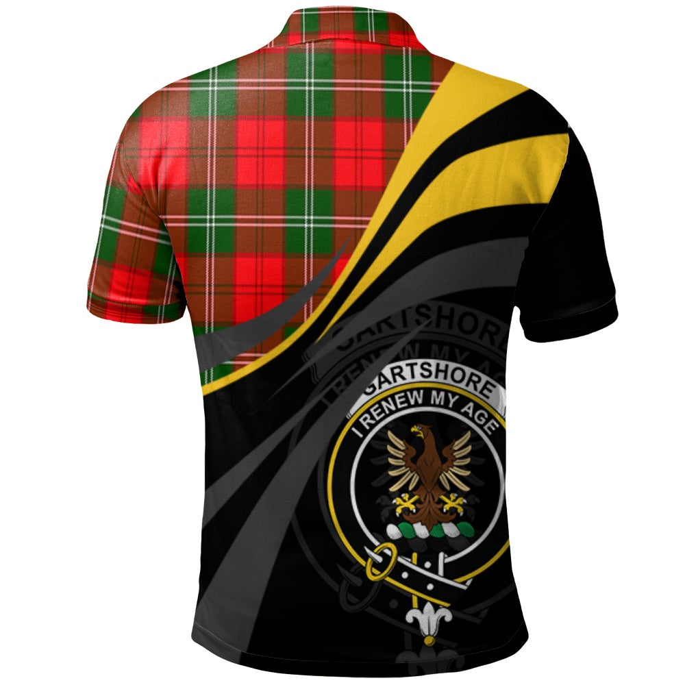 Gartshore Tartan Polo Shirt - Royal Coat Of Arms Style