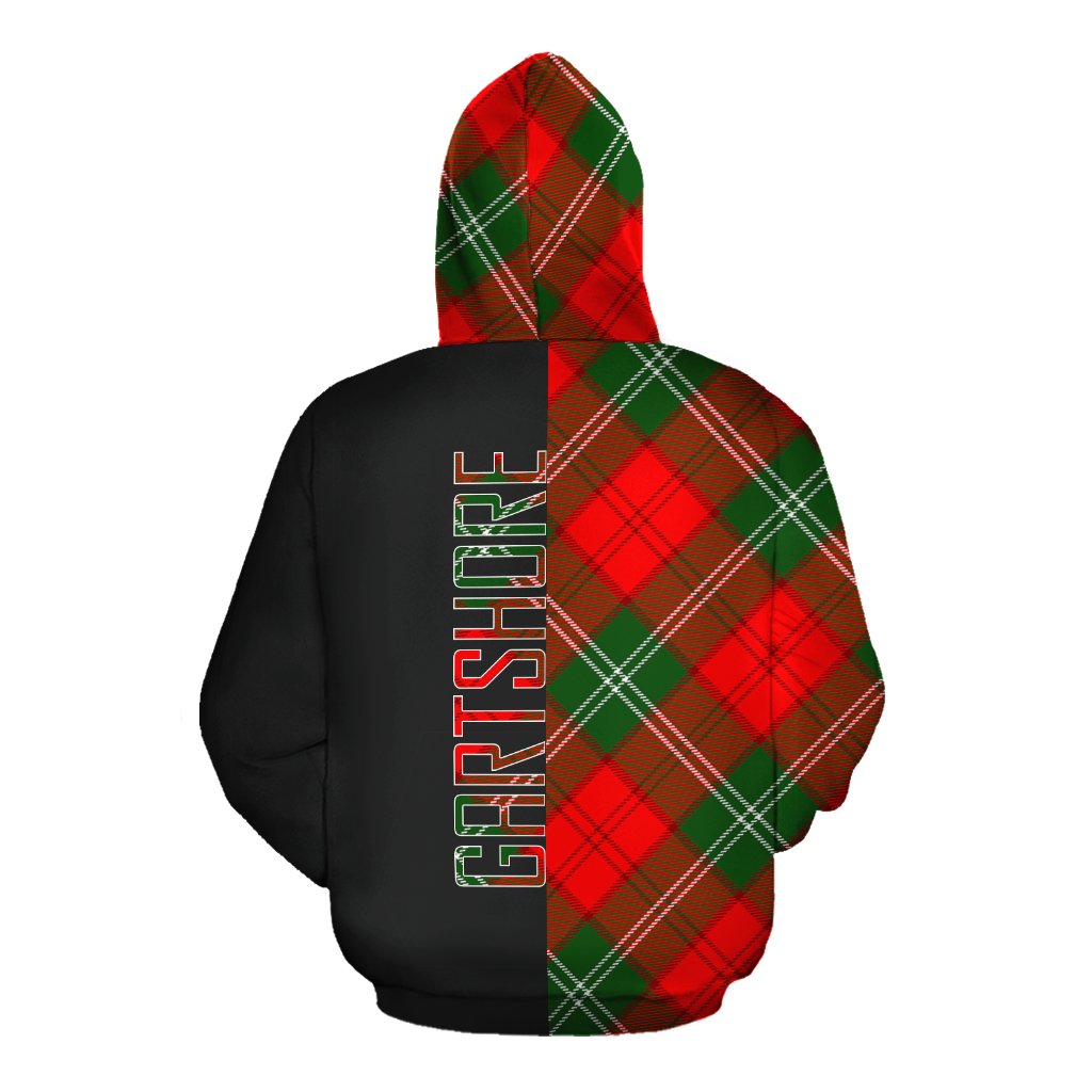 Gartshore Tartan Hoodie Half of Me - Cross Style