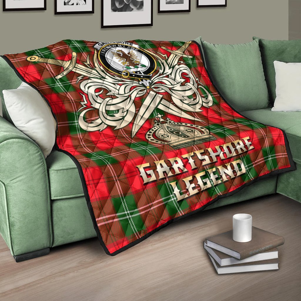 Gartshore Tartan Crest Legend Gold Royal Premium Quilt