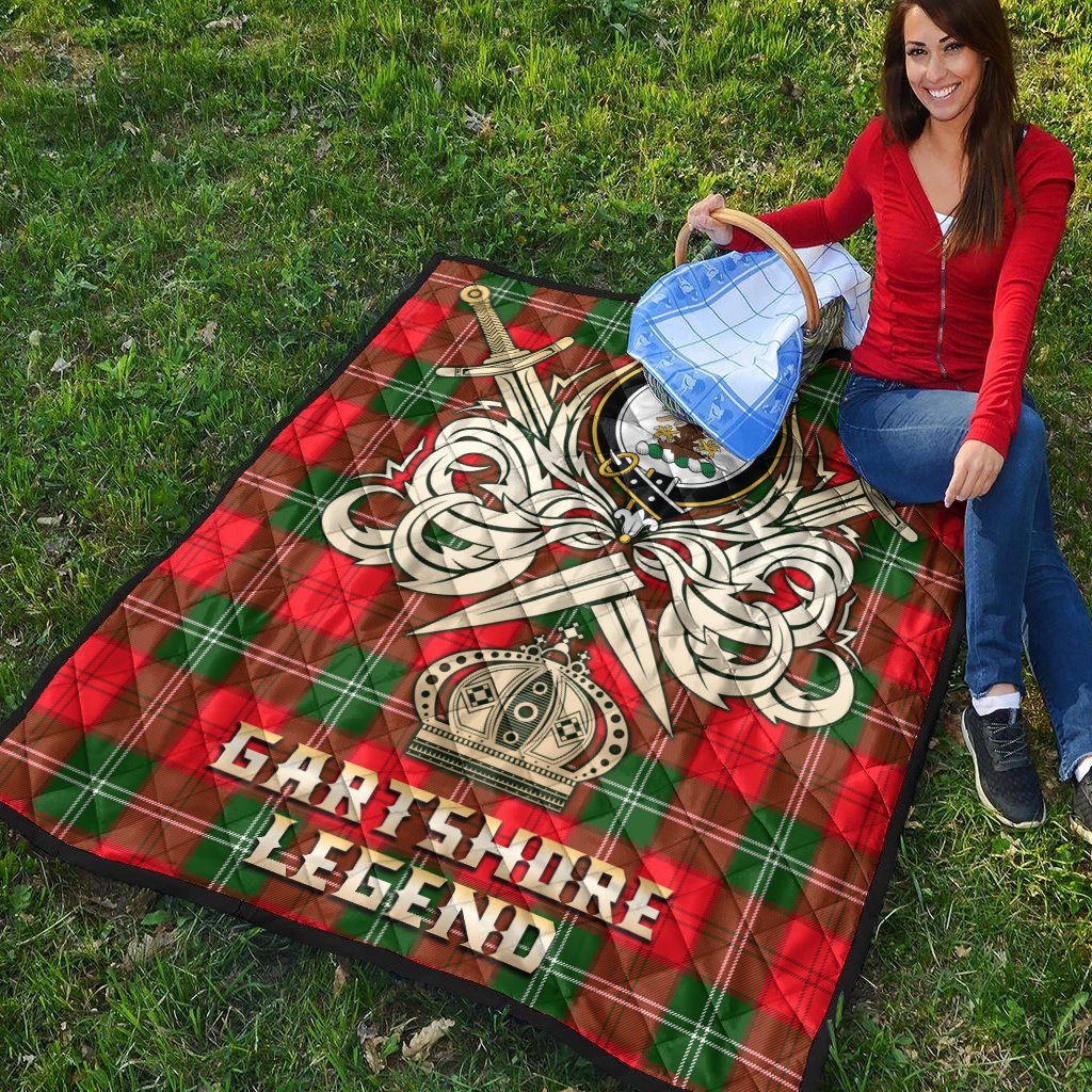 Gartshore Tartan Crest Legend Gold Royal Premium Quilt