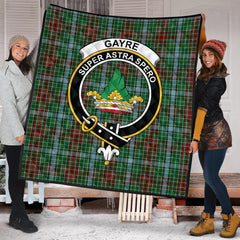 Gayre Tartan Crest Quilt