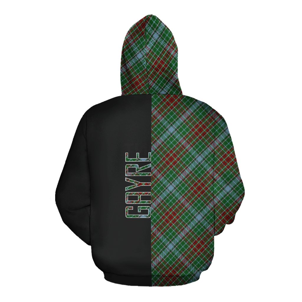 Gayre Tartan Hoodie Half of Me - Cross Style