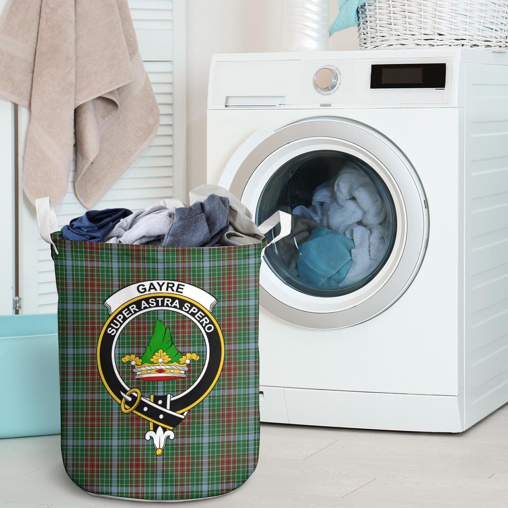 Gayre Tartan Crest Laundry Basket