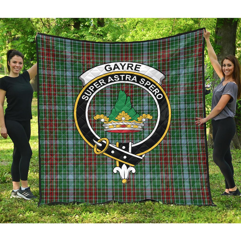 Gayre Tartan Crest Quilt