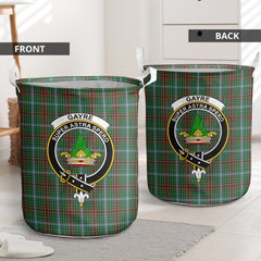 Gayre Tartan Crest Laundry Basket