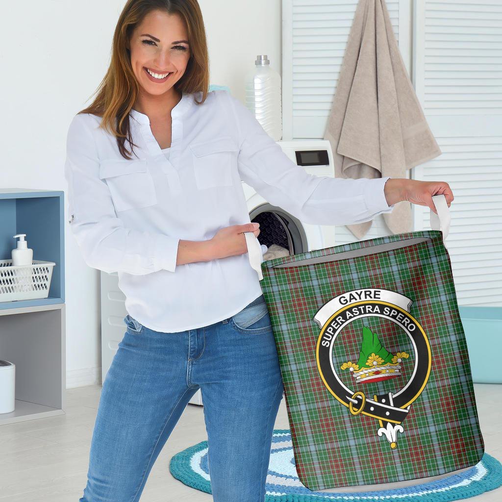 Gayre Tartan Crest Laundry Basket