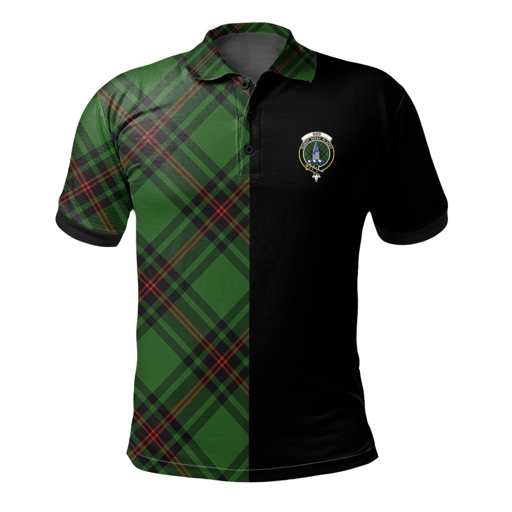 Ged Tartan Polo Shirt Half of Me - Cross Style