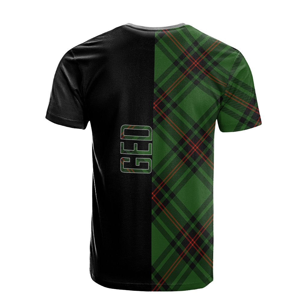 Ged Tartan T-Shirt Half of Me - Cross Style