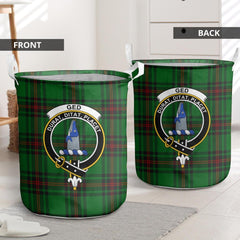 Ged Tartan Crest Laundry Basket