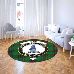 Ged Tartan Crest Round Rug