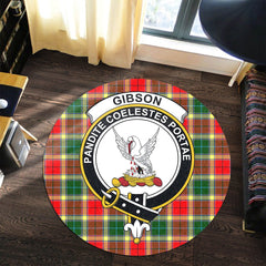 Gibson Tartan Crest Round Rug