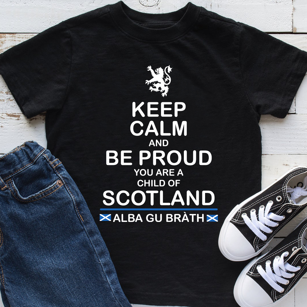 Scotland 2D T-shirt for Kids - Proud to be Scotland Child Style