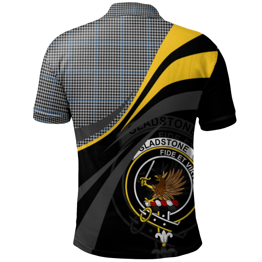 Gladstone Tartan Polo Shirt - Royal Coat Of Arms Style