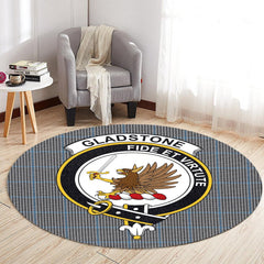 Gladstone Tartan Crest Round Rug