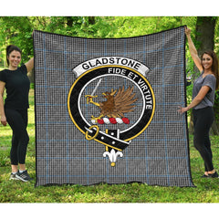 Gladstone Tartan Crest Quilt