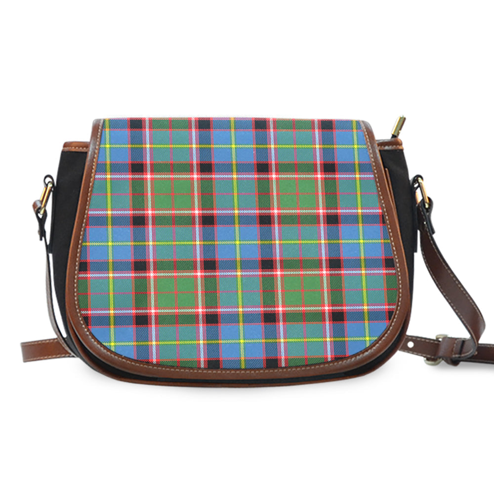 Glass Tartan Saddle Handbags