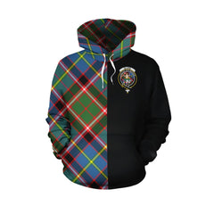 Glass Tartan Hoodie Half of Me - Cross Style