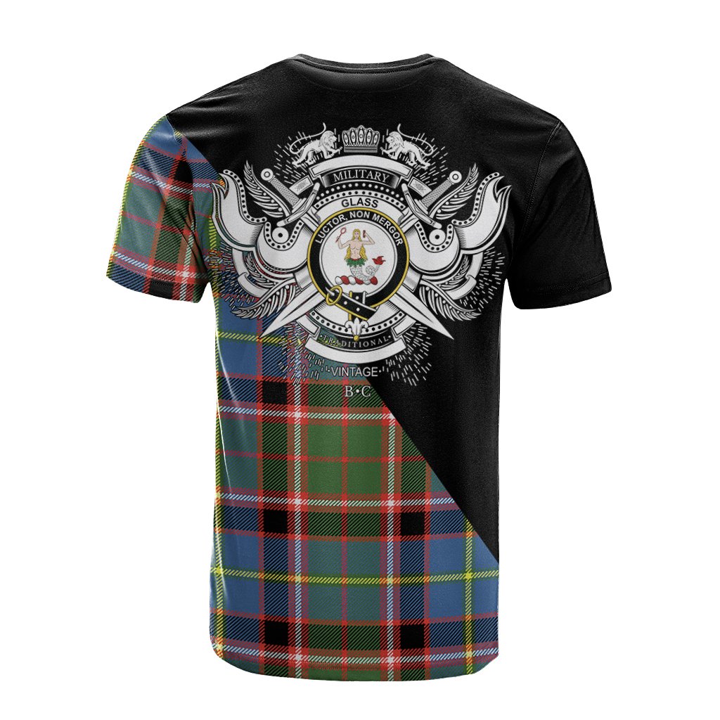 Glass Tartan - Military T-Shirt