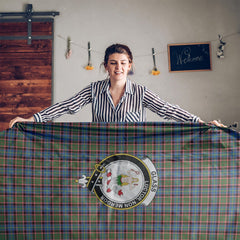 Glass Tartan Crest Tablecloth