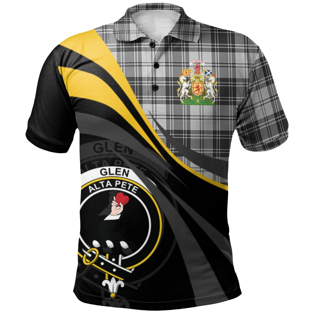 Glen Tartan Polo Shirt - Royal Coat Of Arms Style