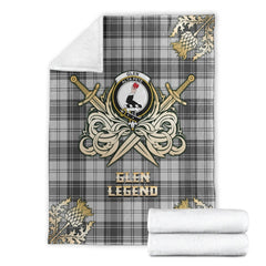 Glen Tartan Gold Courage Symbol Blanket