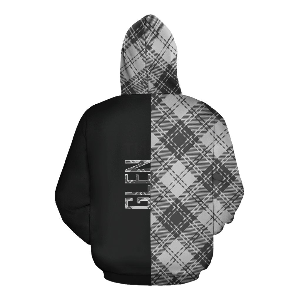 Glen Tartan Hoodie Half of Me - Cross Style