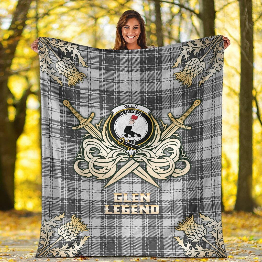 Glen Tartan Gold Courage Symbol Blanket