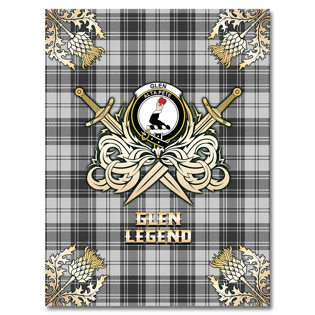 Glen Tartan Gold Courage Symbol Blanket