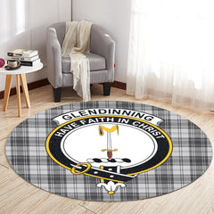 Glendinning Tartan Crest Round Rug