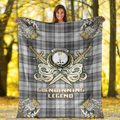 Glendinning Tartan Gold Courage Symbol Blanket