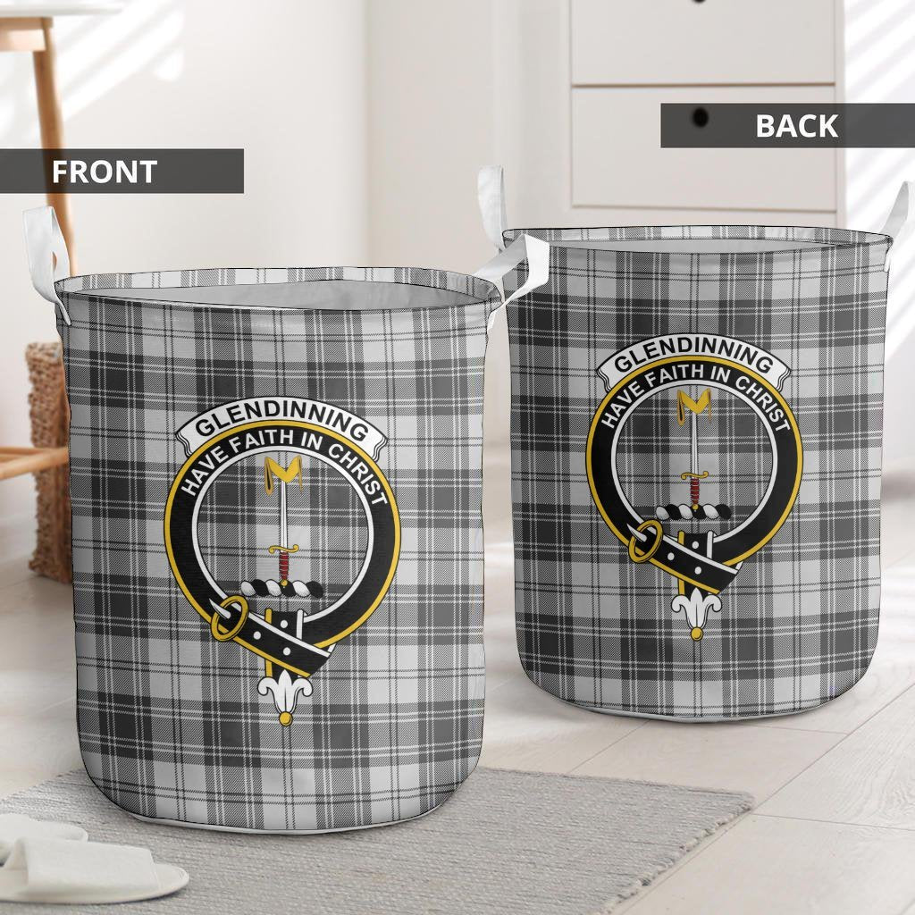 Glendinning Tartan Crest Laundry Basket