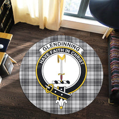 Glendinning Tartan Crest Round Rug