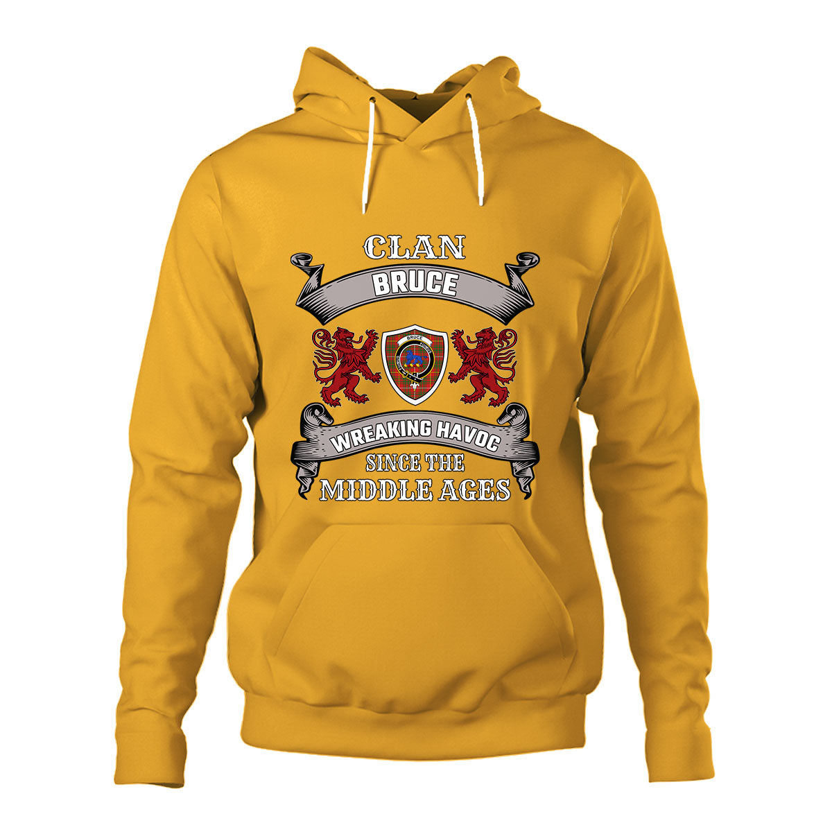 Bruce Family Tartan - 2D Unisex Hoodie