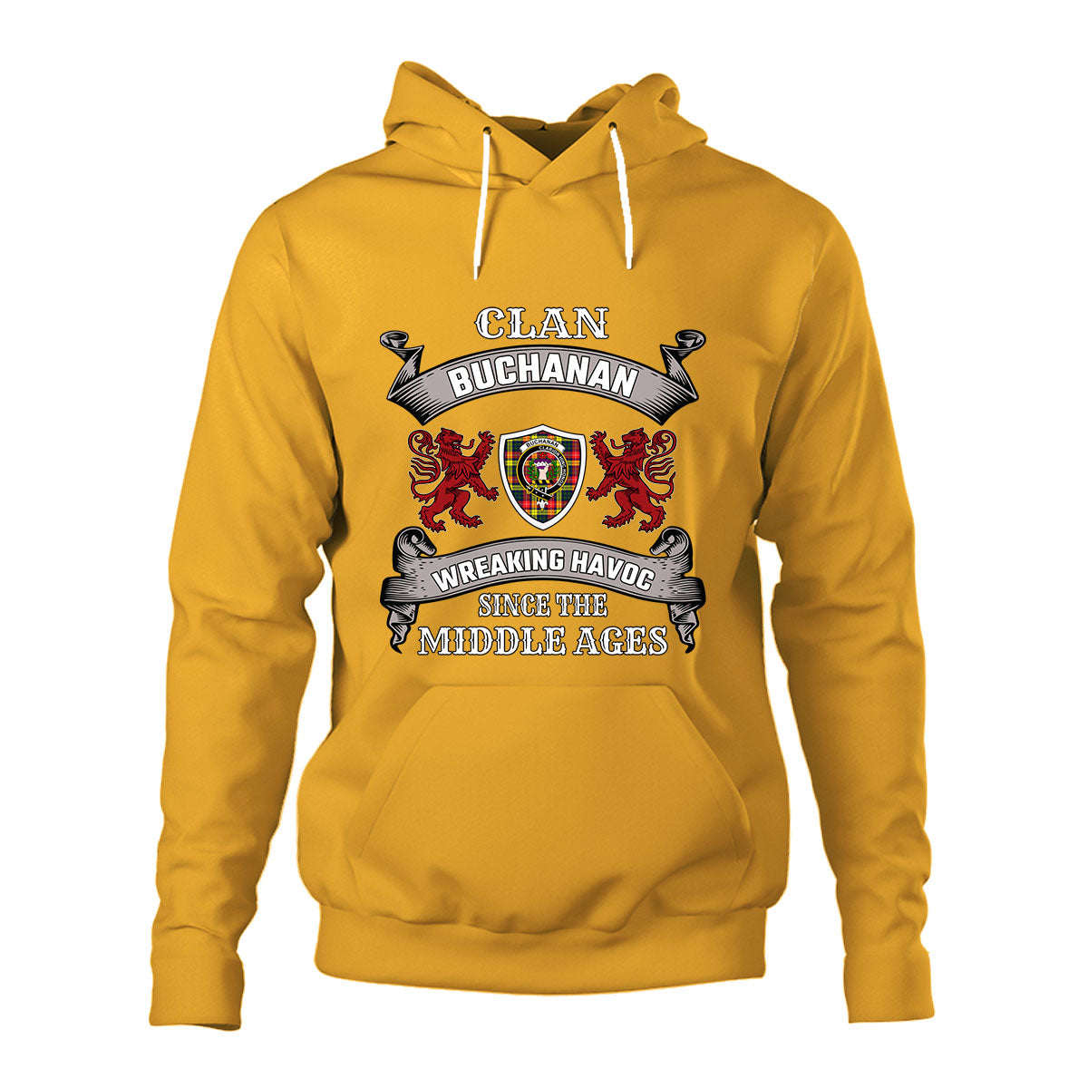 Buchanan Family Tartan - 2D Unisex Hoodie